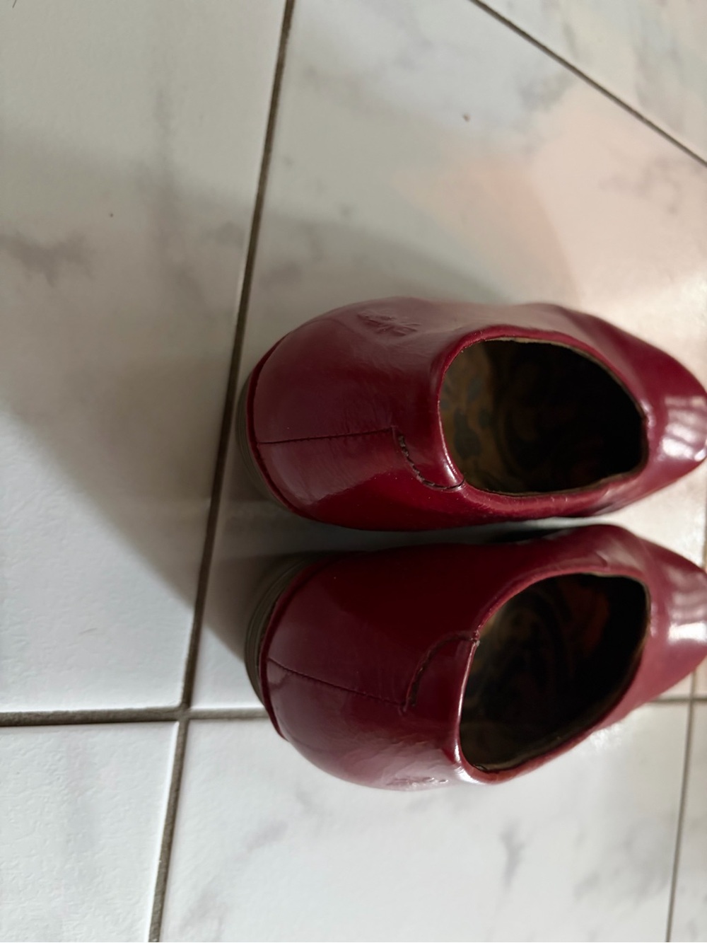 Fly London Yaz Red Leather Wedge Pump women’s EU size 39 or US size 8.5 - Picture 4 of 8